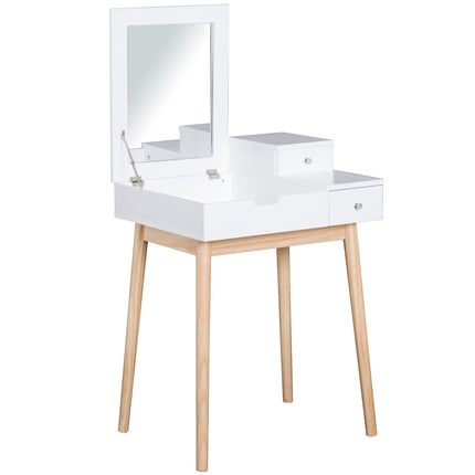UNICORN Scandinavian-Style Dressing Table Multi-Tiered Pin AndWhite