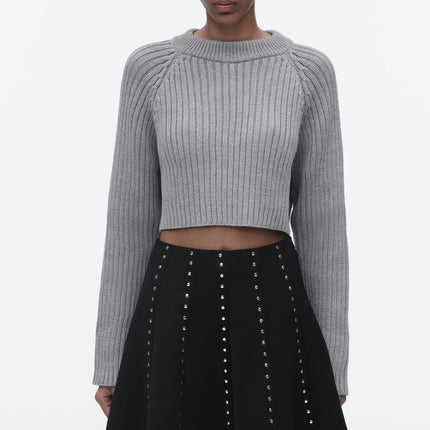 UNICORN Women's high-waisted skirt with studs black xs s m l xl
