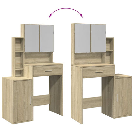 UNICORN Dressing Table Makeup with Mirror Black White Brown Grey Dressing Table