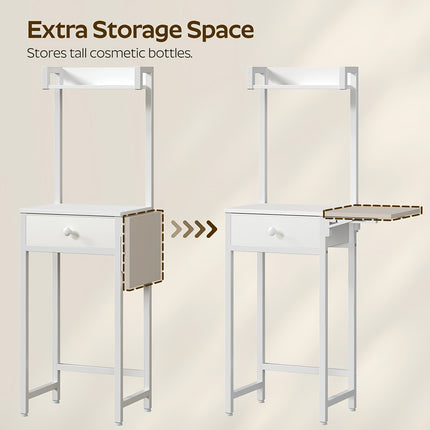 UNICORN Small Mirrorless Vanity Table White