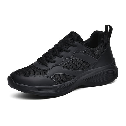 UNICORN Men's Breathable Mesh Sneakers - Non-Slip, Durable Black Casual Shoes