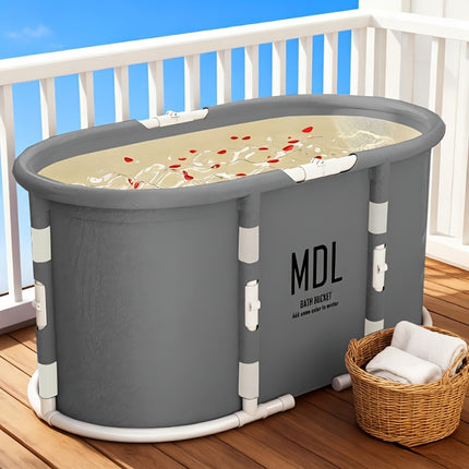 UNICORN Portable Foldable Bathtub for Adults Large Capacity Full Body Soaking Tub