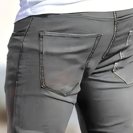 UNICORN Men Casual Slim-Fit Stretch Pants Blue Grey s m l xl xxl