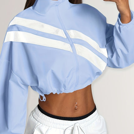 UNICORN Sports Zip-Up Stand Collar Jacket with Drawstring Hem Suitable for Running s m l