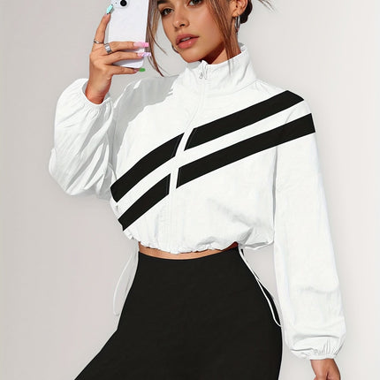 UNICORN Sports Zip-Up Stand Collar Jacket with Drawstring Hem Suitable for Running s m l