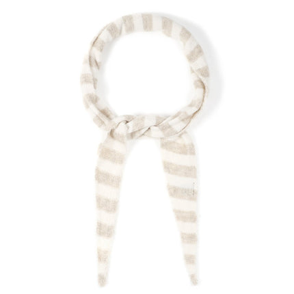 Streep sjaal beige