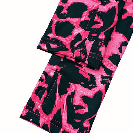 UNICORN Cross-Border Pink Leopard Print Long-Sleeve Women T-Shirt xs s m l xl xxl
