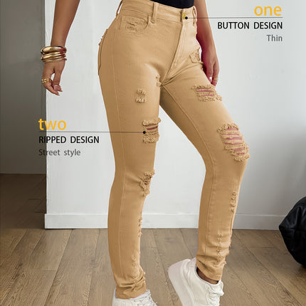 UNICORN Women Elegant Casual Versatile Slim-Fit Candy-Colored Pencil Jeans s m l xl xxl