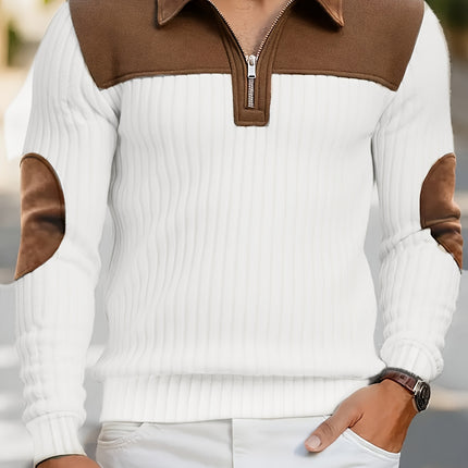 UNICORN Long Sleeve Jacquard Knit Sweater Color Block Stripes s m l xl xxl xxxl