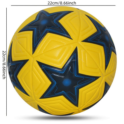 UNICORN Soccer Ball with Star Patterns High Quality Seamless Football size 5