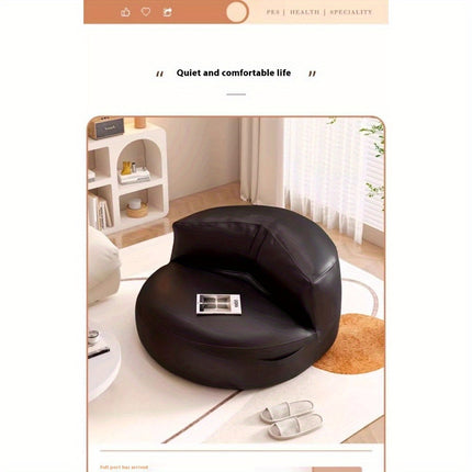 UNICORN Compact 70cm Lazy Sofa Chair Black Gray Orange