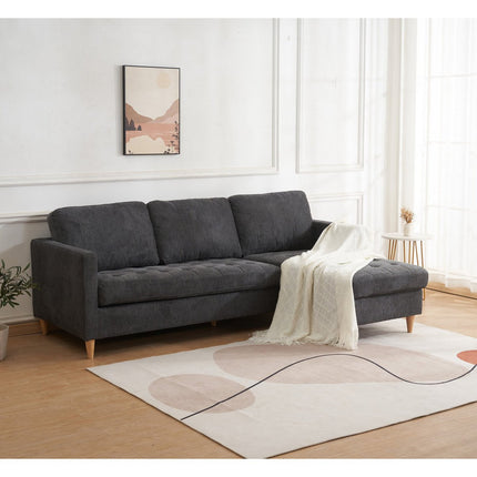 UNICORN Corner sofa dark gray 15183x219x80