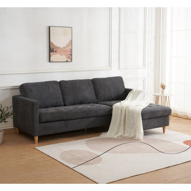 UNICORN Corner sofa dark gray 15183x219x80