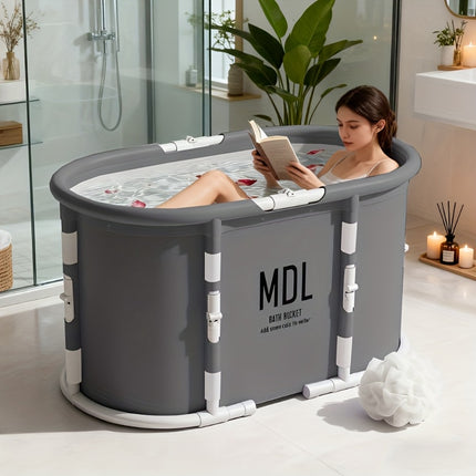 UNICORN Portable Foldable Bathtub for Adults Large Capacity Full Body Soaking Tub