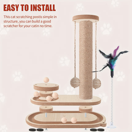 UNICORN Cat Scratching and Sharpening Post Suitable for Indoor Cats and Various Breeds