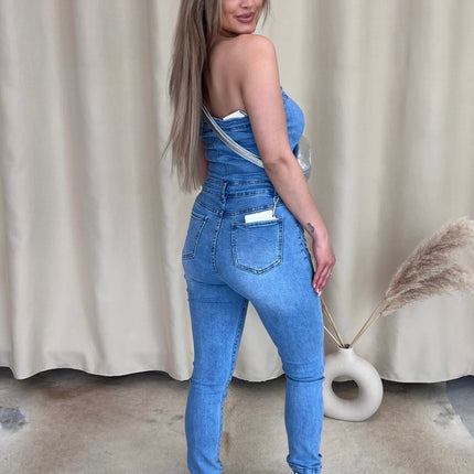 UNICORN Women's jumpsuit denim blue xs s m l xl