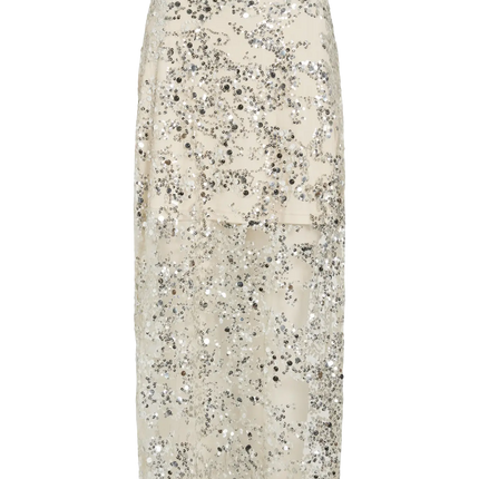 Rouge Edit Leonie ankle skirt silver