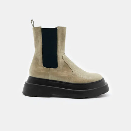 UNICORN Women's boots shoes beige black 36 37 38 39 40