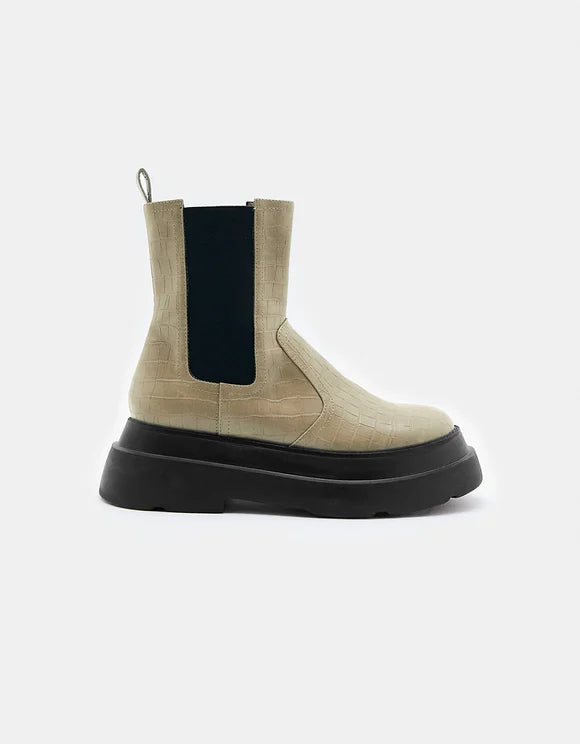 UNICORN Women's boots shoes beige black 36 37 38 39 40