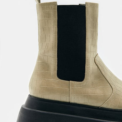 UNICORN Women's boots shoes beige black 36 37 38 39 40