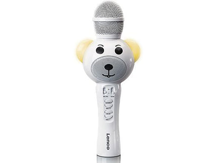 LENCO BMC-060WH Karaoke microfoon Wit-Zwart