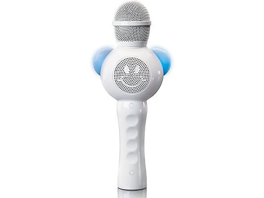 LENCO BMC-060WH Karaoke microfoon Wit-Zwart