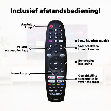 SALORA television FOD24HV black 24 inch