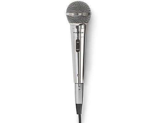 NEDIS MPWD45GY Karaoke microfoon Zilver