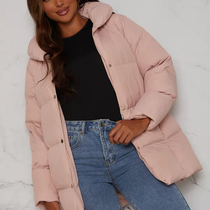 Dames jas roze paars beige s m l xl xxl