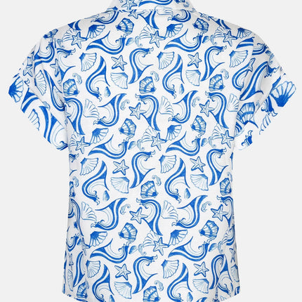 Ydence Blouse Tina blue shells