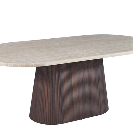 Eettafel Kimberly Travertin