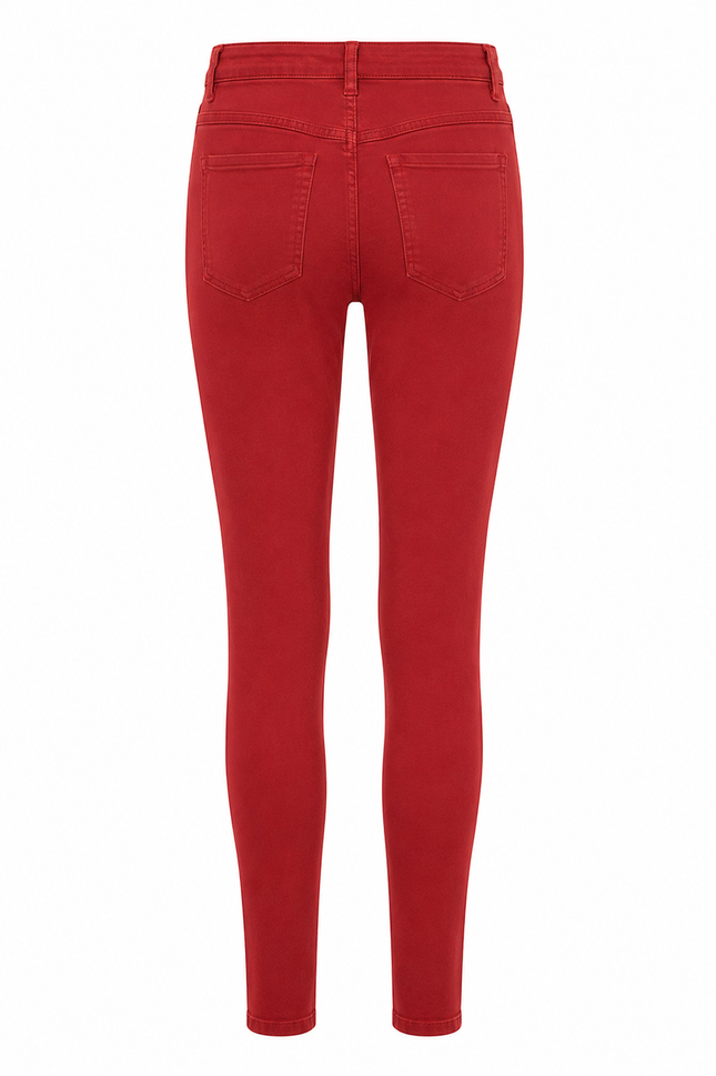 UNICORN Women's high-waisted trousers dark red xs s m l