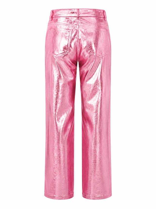 UNICORN Women's trousers metallic pink m s