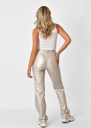 UNICORN Women's trousers metallic silver xs s m l xl