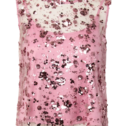 YAS Sequinna top orchid smoke