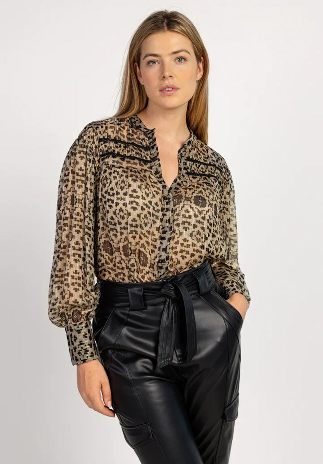 UNICORN Women's blouse beige black xs s m l xl xxl