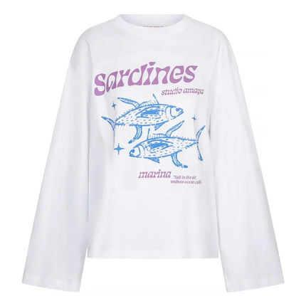 Studio Amaya Sardines t-shirt white