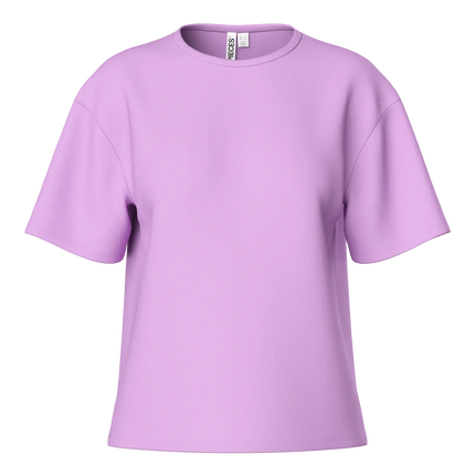 Fancy neck sweater violet paris