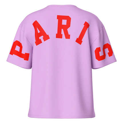 Fancy neck sweater violet paris