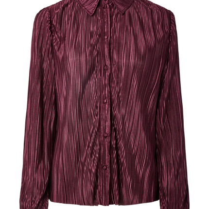 Nora blouse wine tasting red