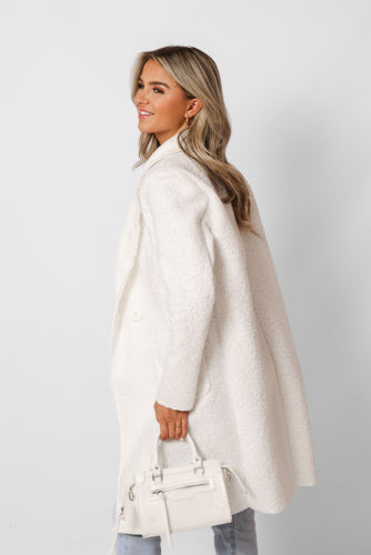 UNICORN Women's woolly white coat s m l xl