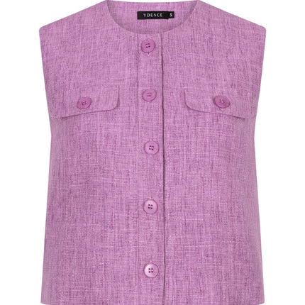 Ydence gilet Amanda purple melange