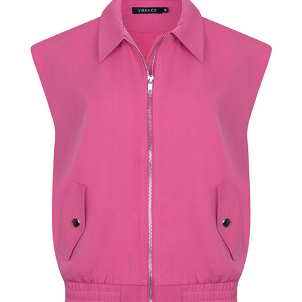 Ydence gilet Danielle Berry pink