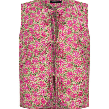 Ydence Gilet Esmira pink flower