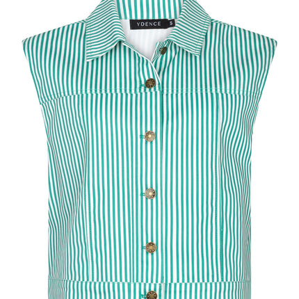 Ydence Gilet Marit sea green