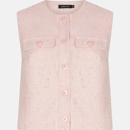 Ydence Gilet Amanda Peachy pink