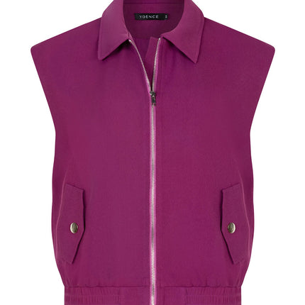Ydence Gilet Danielle fuchsia purple