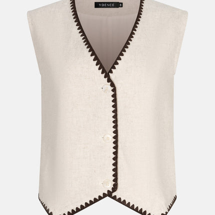 Ydence Gilet Billie ecru