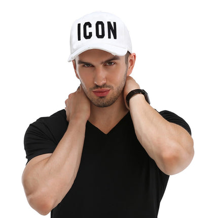 UNICORN Men's cap baseball text print black gray pink red blue white One Season