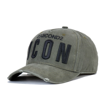 UNICORN Men's cap baseball text print black gray One Season